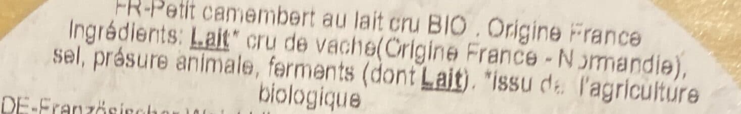 Gillot Camembert au lait cru packshot