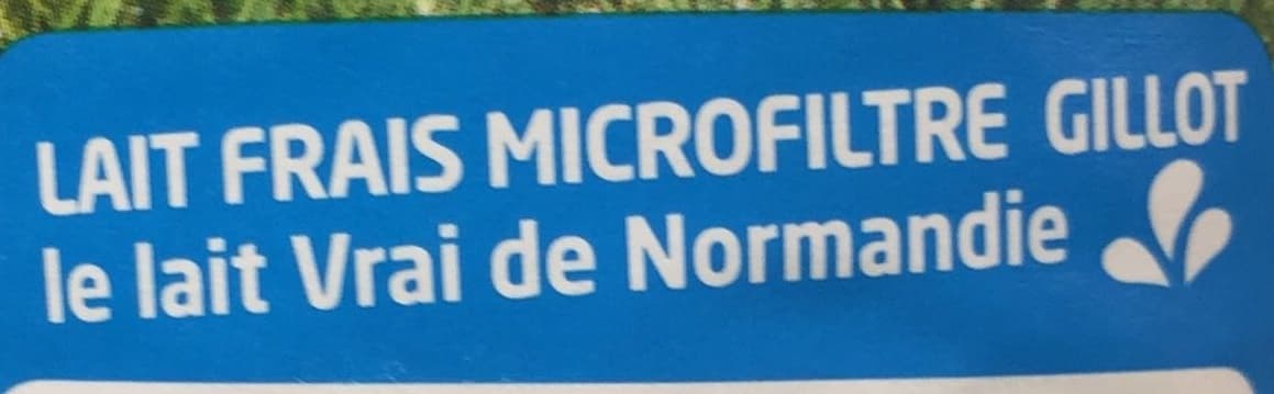 Gillot Lait frais de Normandie demi-écrémé packshot