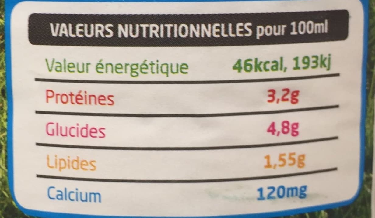 Gillot Lait frais de Normandie demi-écrémé packshot