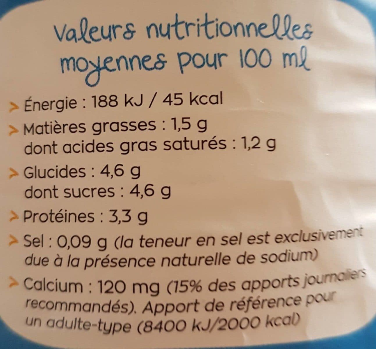 Gillot Lait frais 100% Normand packshot