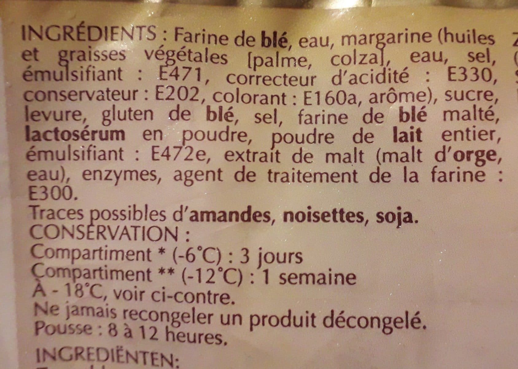 Open Food Facts 15 Croissants Crus Gourmet, 750 Grammes, Marque Gourmet D'alsace packshot