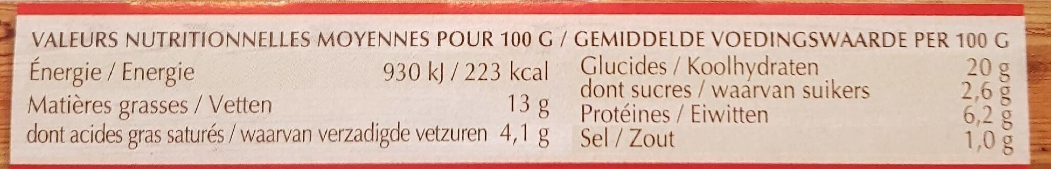 Gourmet D'alsace La tarte flambée originale Alsacienne packshot