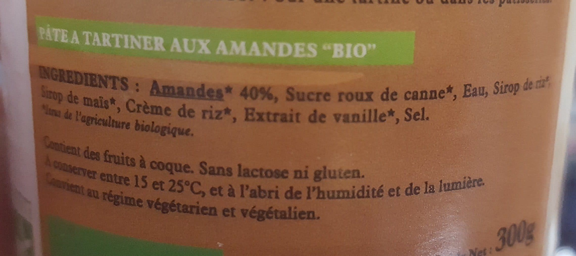 L'amandaie Tartine amande packshot