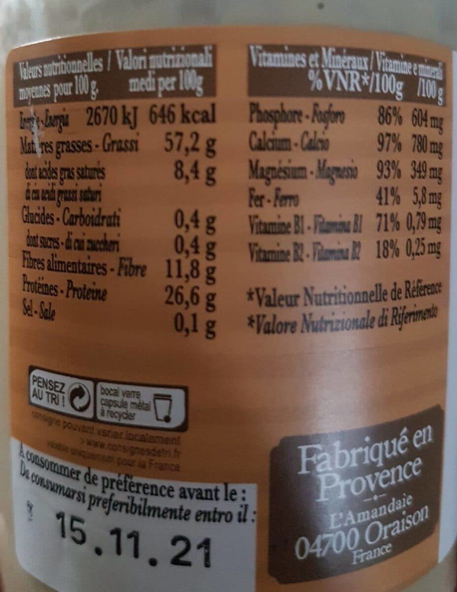 L'Amandaie Purée de sésame "tahin" packshot