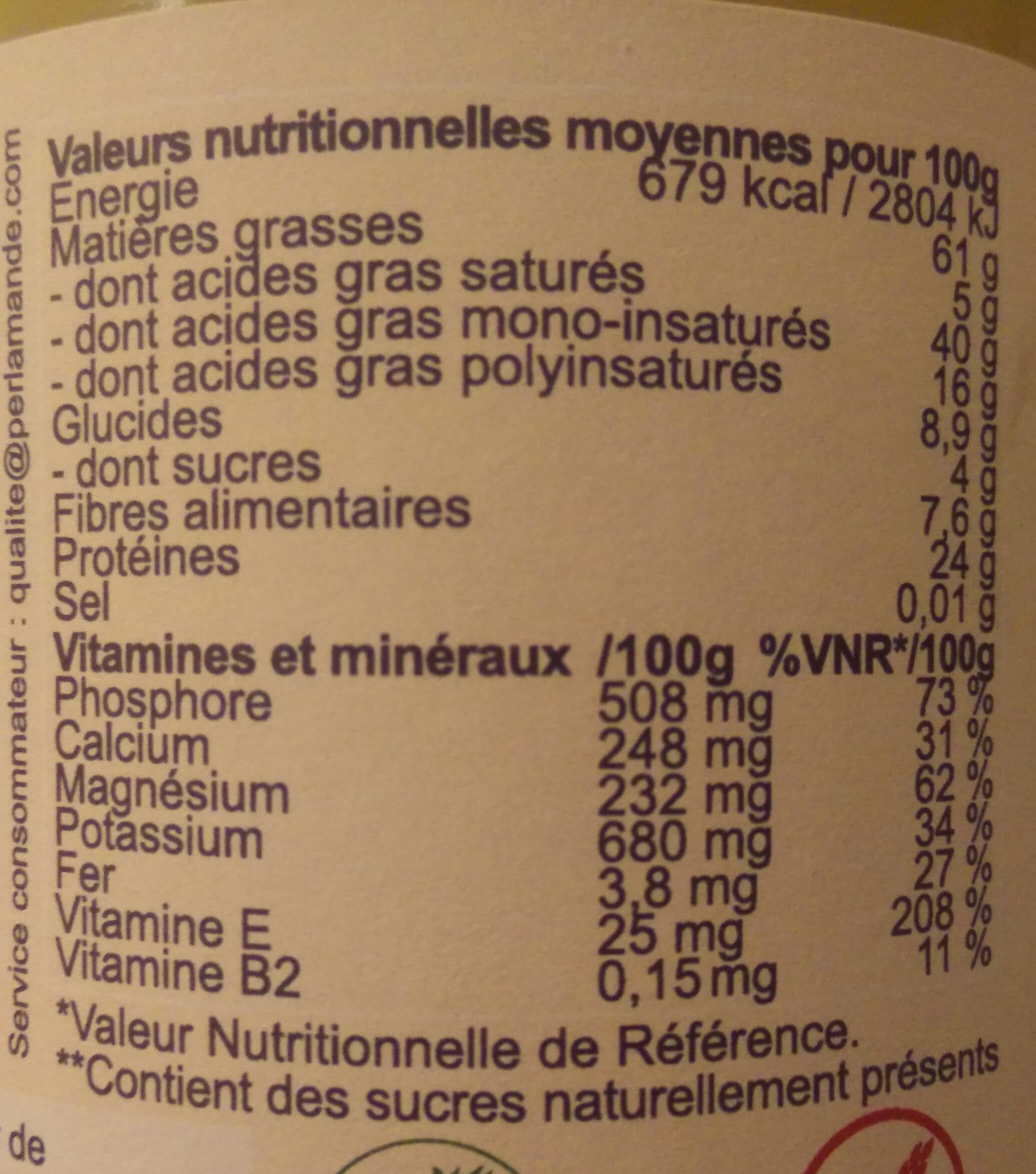 PERL'AMANDE Purée d'amande blanchie packshot