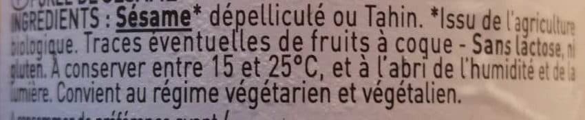 Perl'Amande Purée crue Sésame tahin packshot