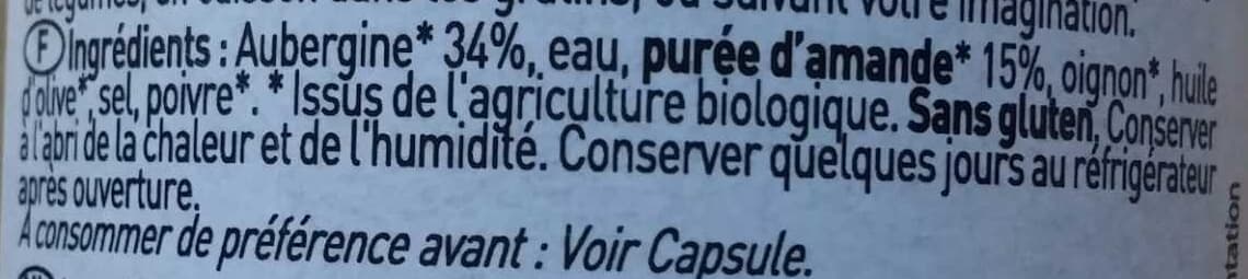Perl'Amande Aubergine Amande packshot