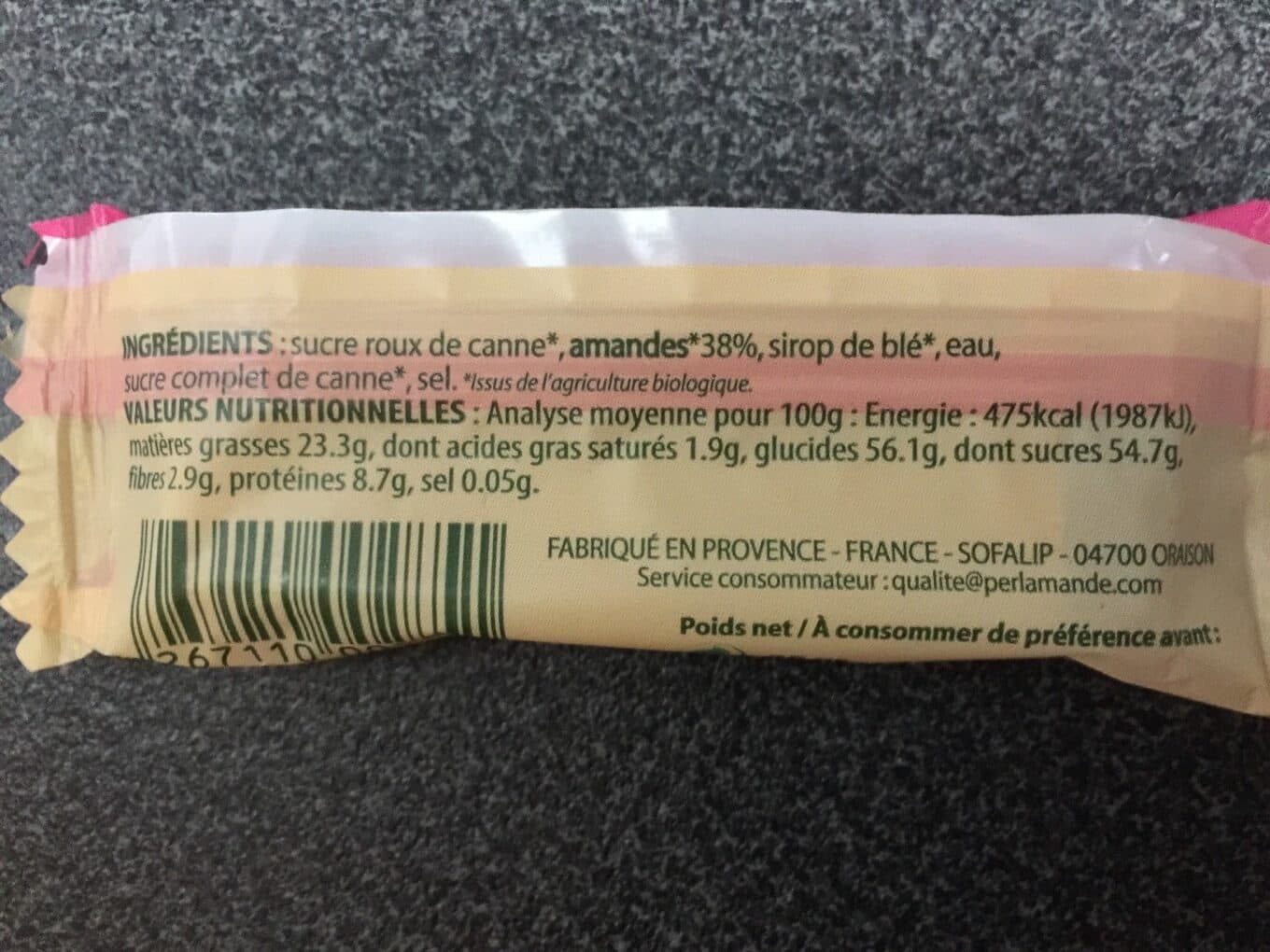 Perlamande Pâte d'amande packshot