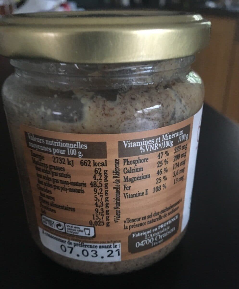 Open Food Facts Puree de noisette packshot