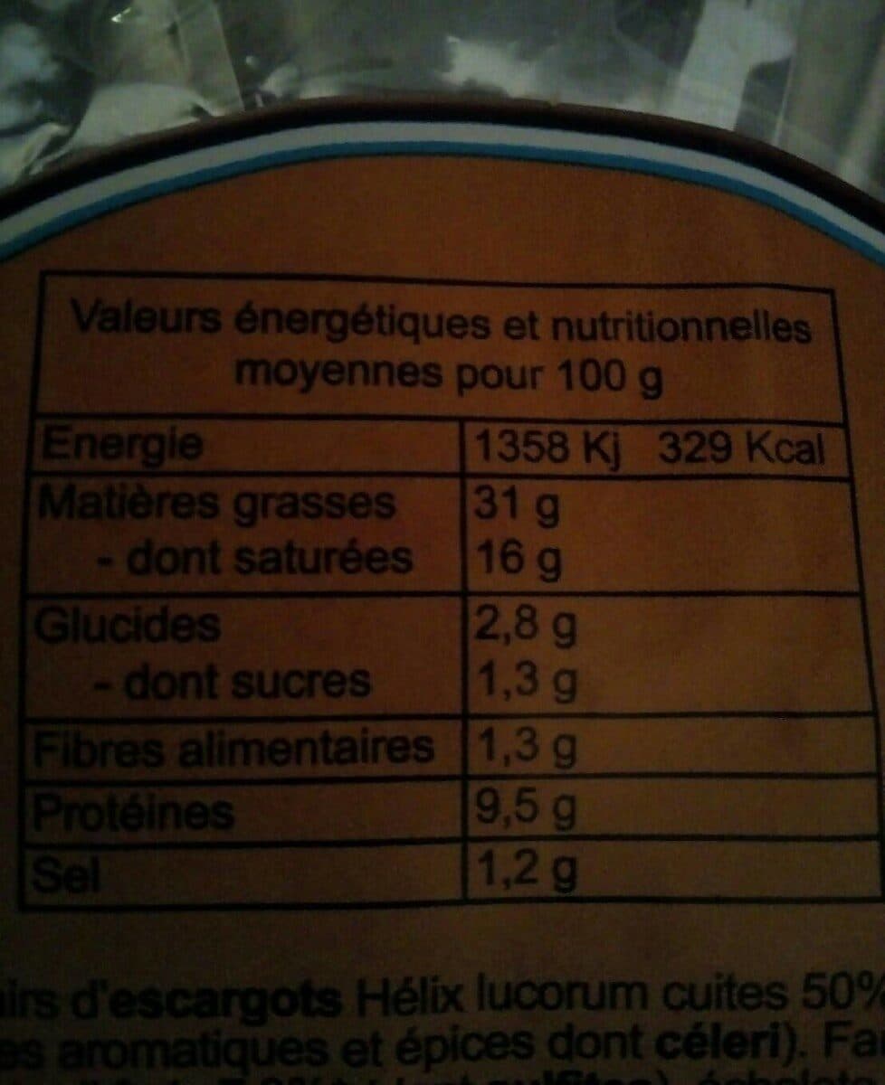 Gineys 12 escargots Extra Gros packshot