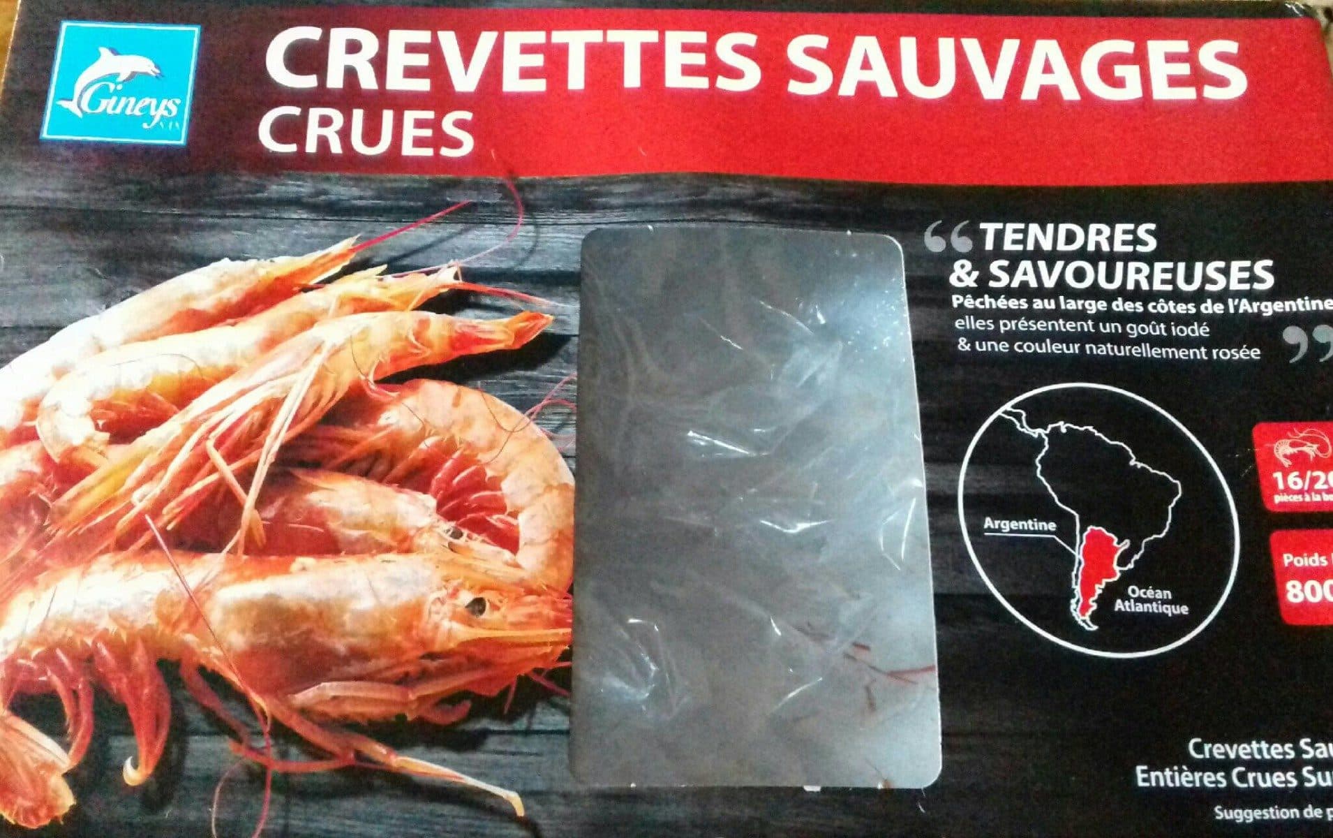 Open Food Facts Crevettes sauvages crues packshot
