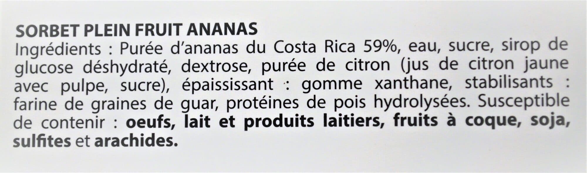 HDG Sorbet Ananas packshot