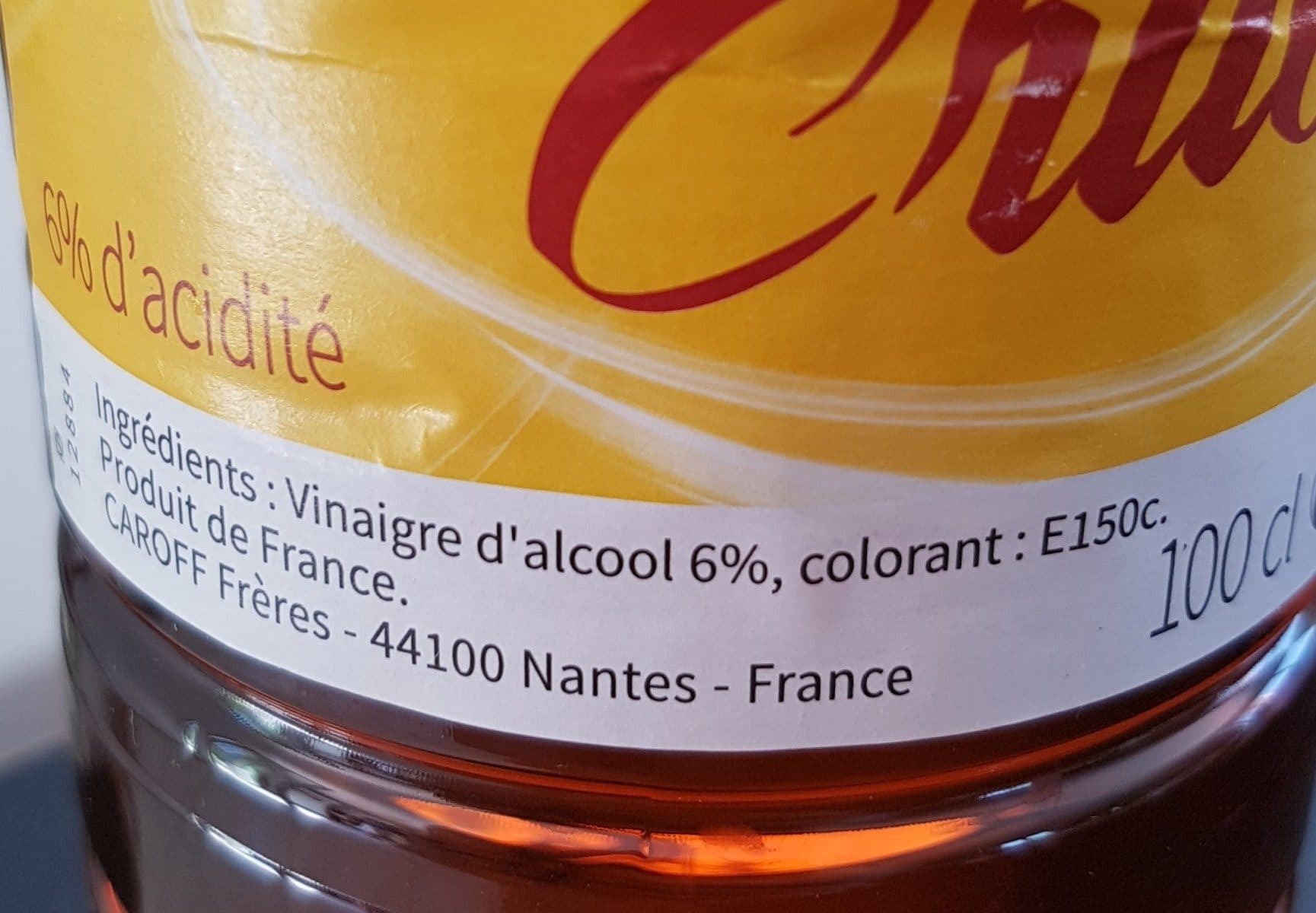 CRUDY Vinaigre d'Alcool Coloré packshot