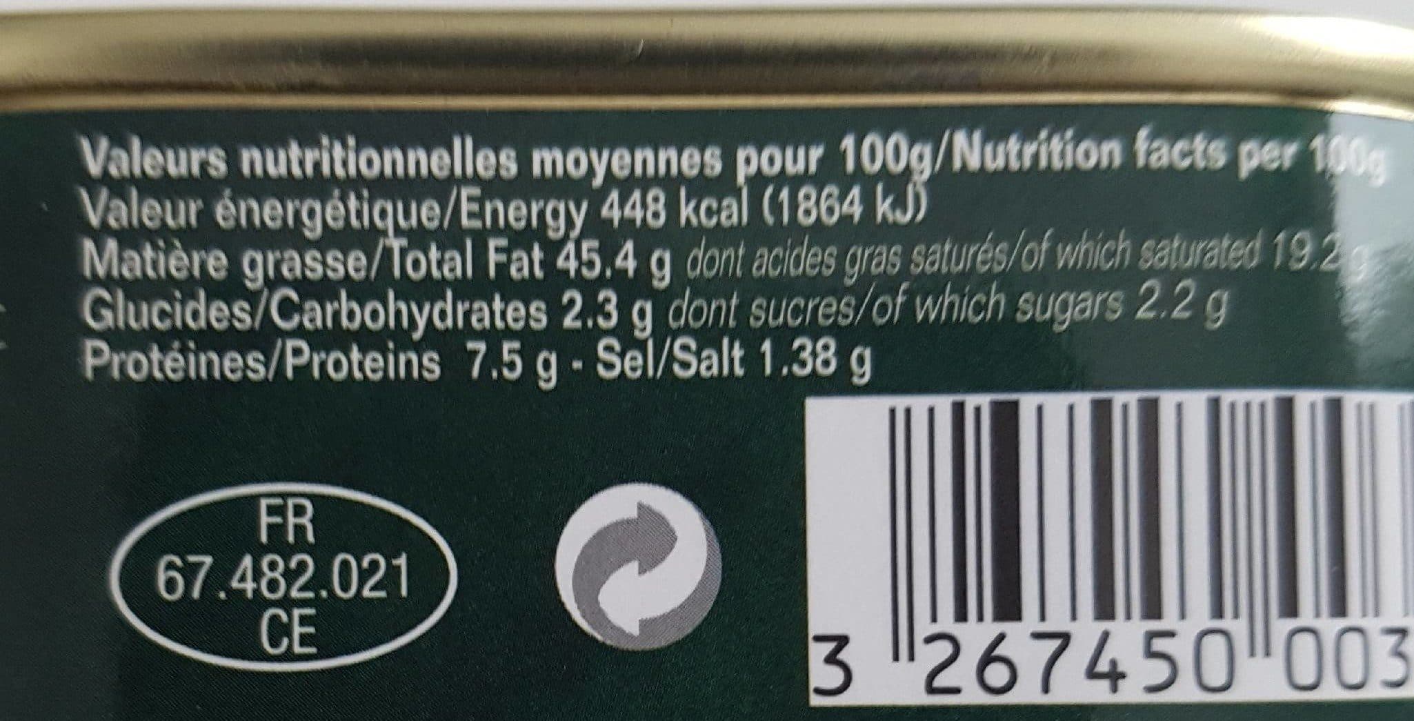 Georges Bruck Bloc de foie gras de canard packshot