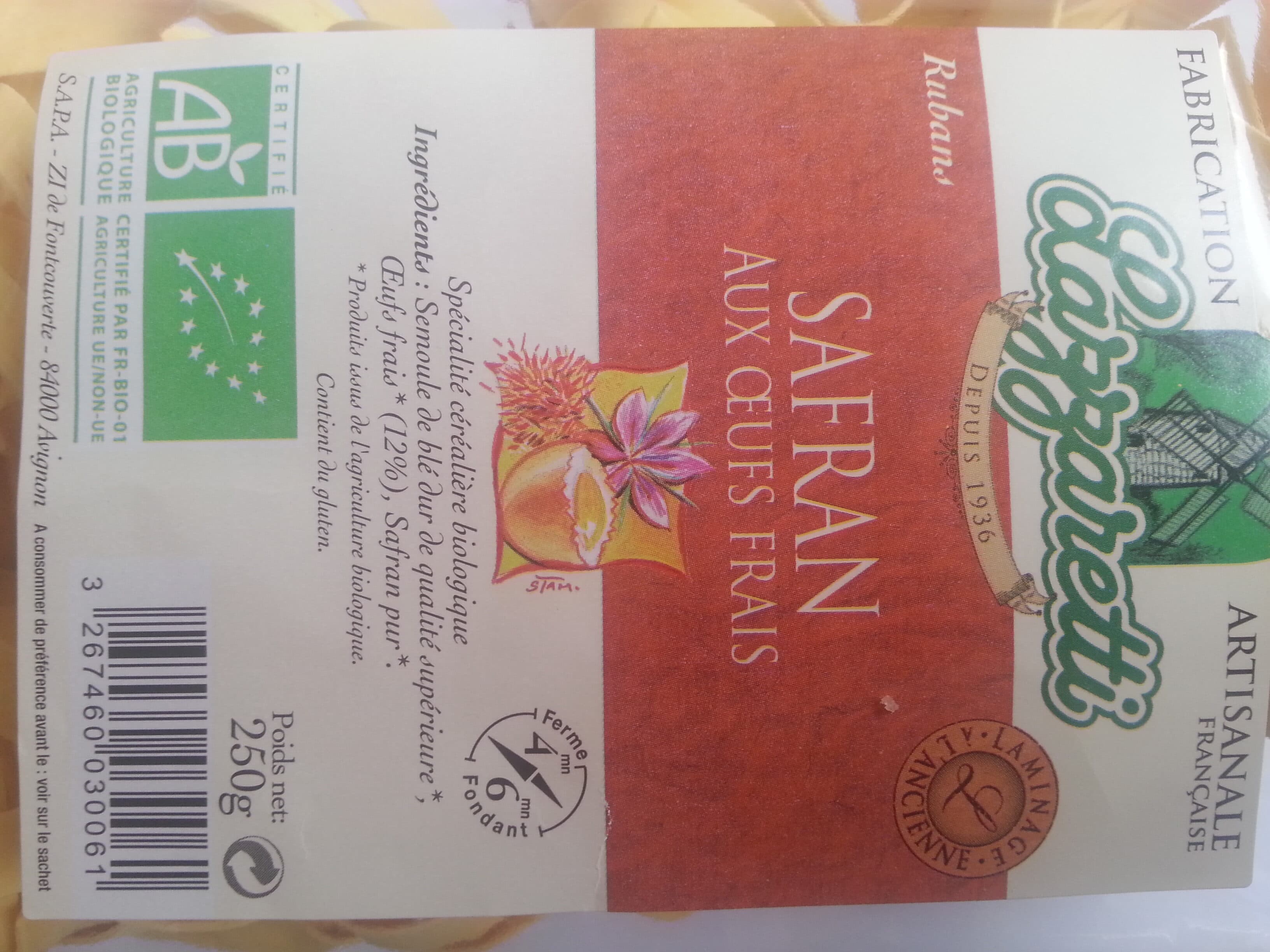 Lazzaretti Rubans safran packshot