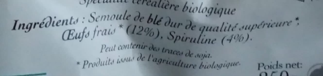 Lazzaretti Rubans spiruline packshot