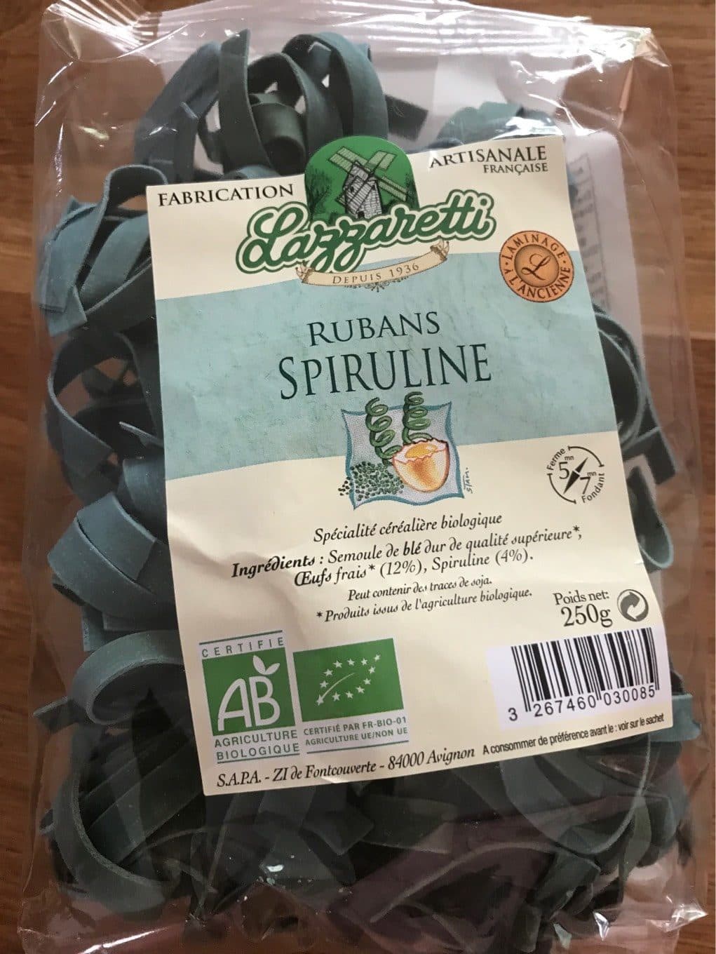 Lazzaretti Rubans spiruline packshot