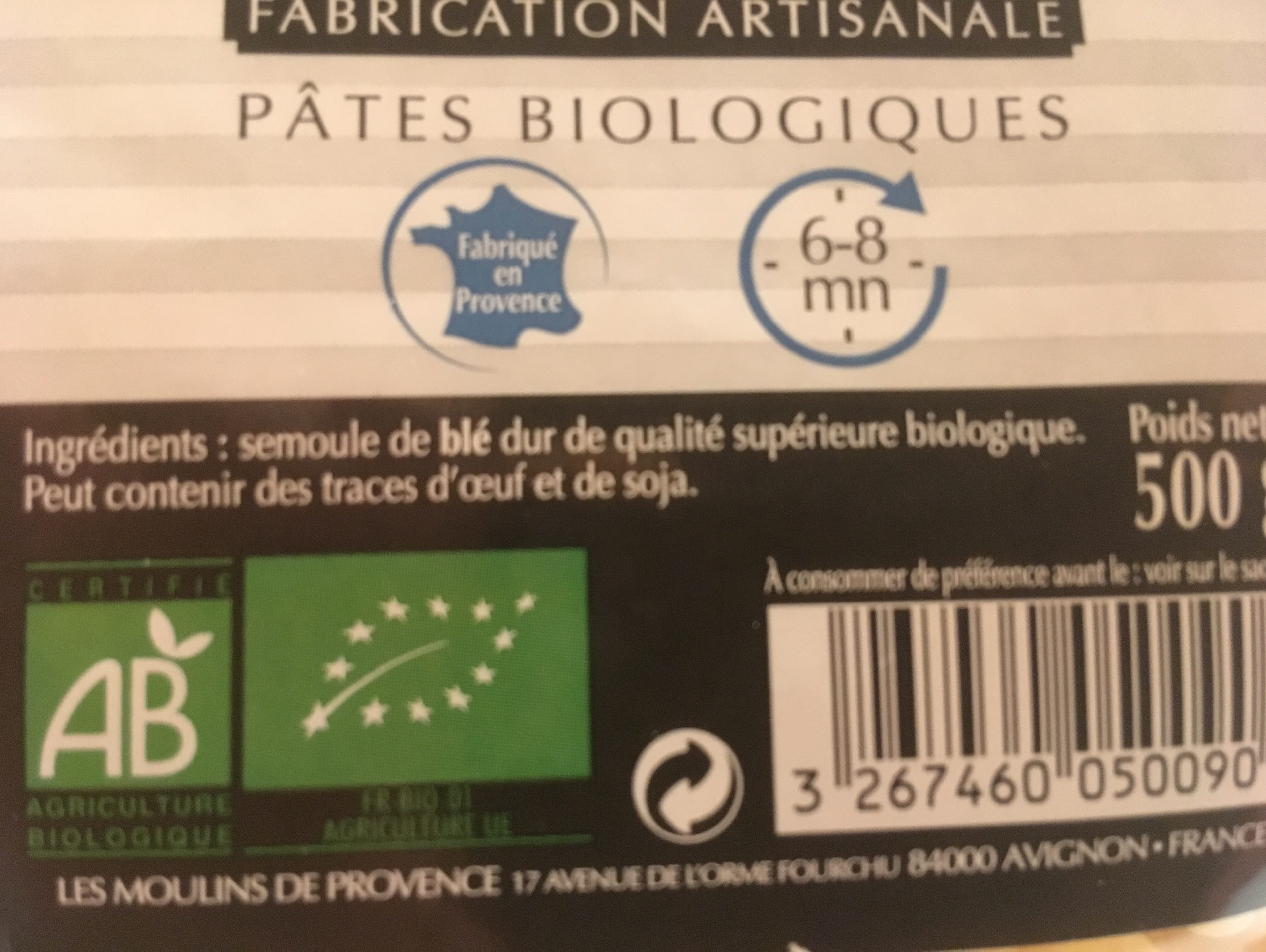 Les Moulins De Provence Torsade Bio packshot