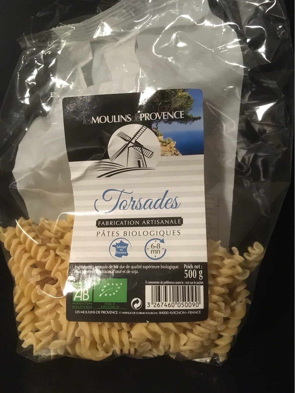 Les Moulins De Provence Torsade Bio packshot