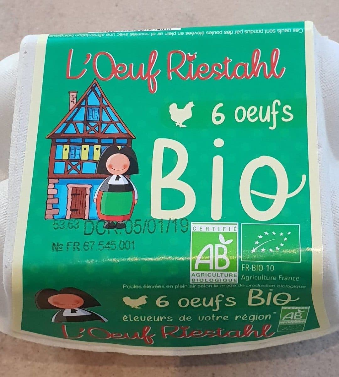 Open Food Facts Œufs bio packshot