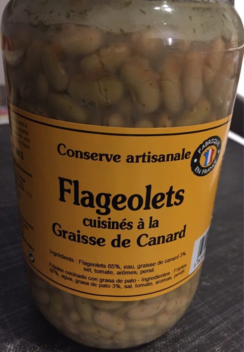 Open Food Facts Flageolets cuisinés à la graisse de canard packshot