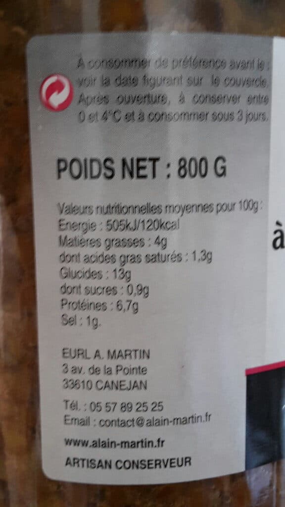 Alain martin Lentilles Cuisinées à La Graisse De Canard Et Petits Lardons packshot