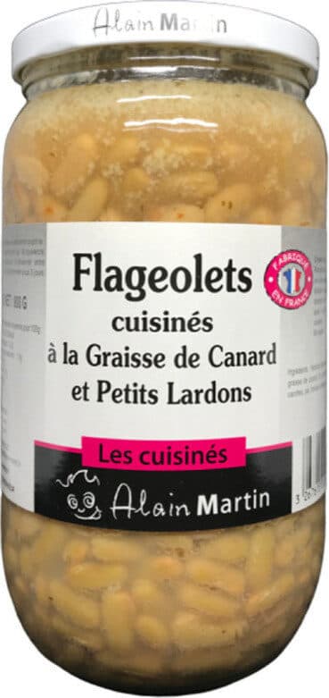 Alain Martin Flageolets cuisinés graisse de canard et lardons packshot