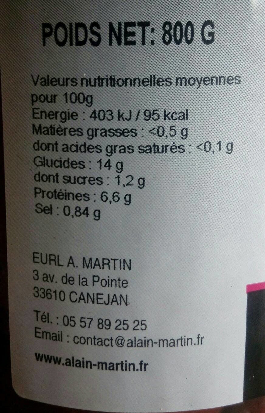 Alain Martin Haricots rouges au piment basque sauce chili packshot