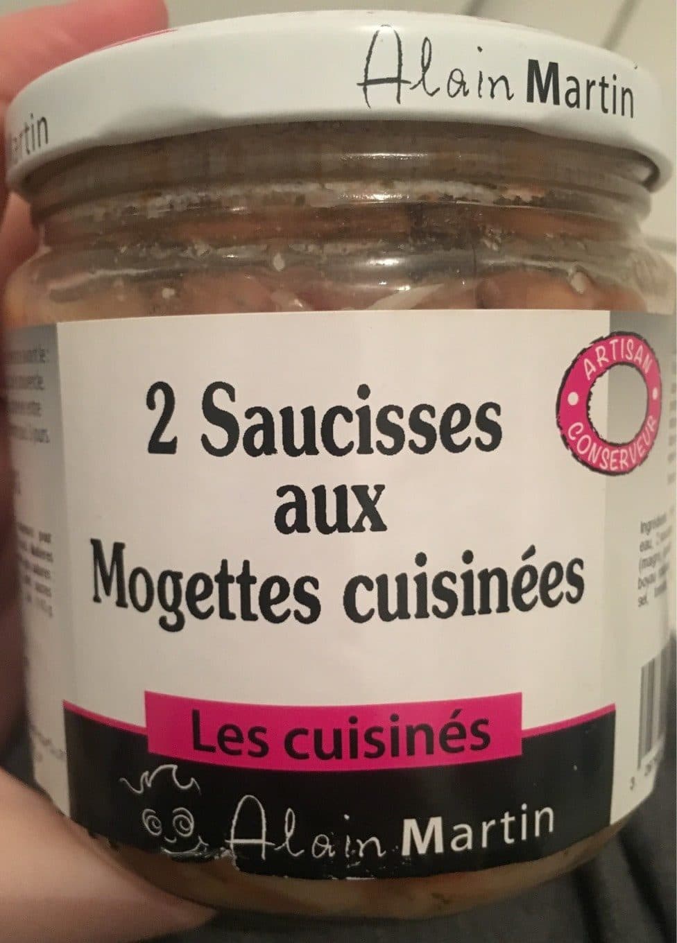 Alain martin 2 Saucisses aux Mogettes cuisinées packshot