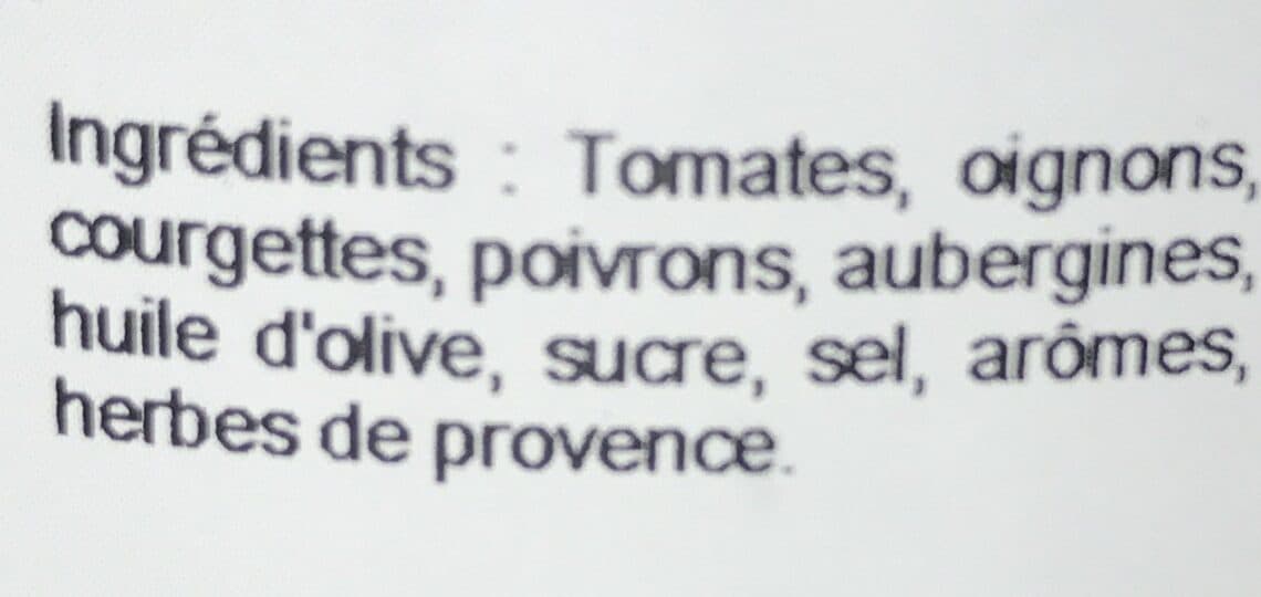 Alain Martin Ratatouille a la Provencale packshot