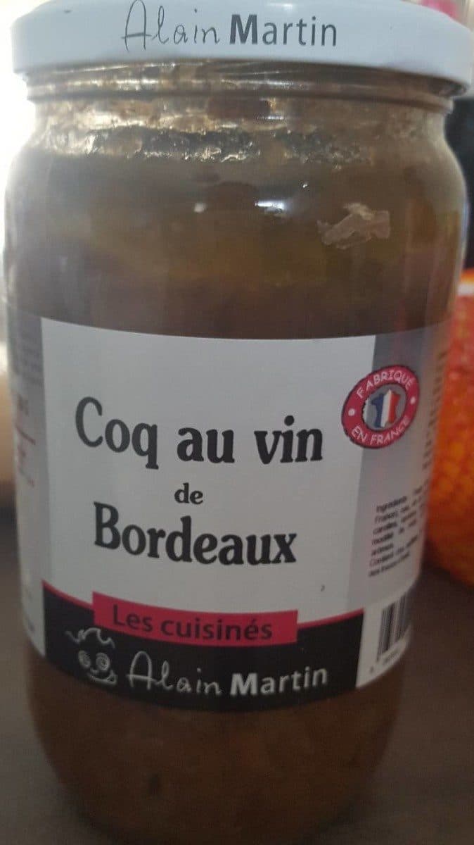 Alain Martin coq au vin de bordeaux packshot