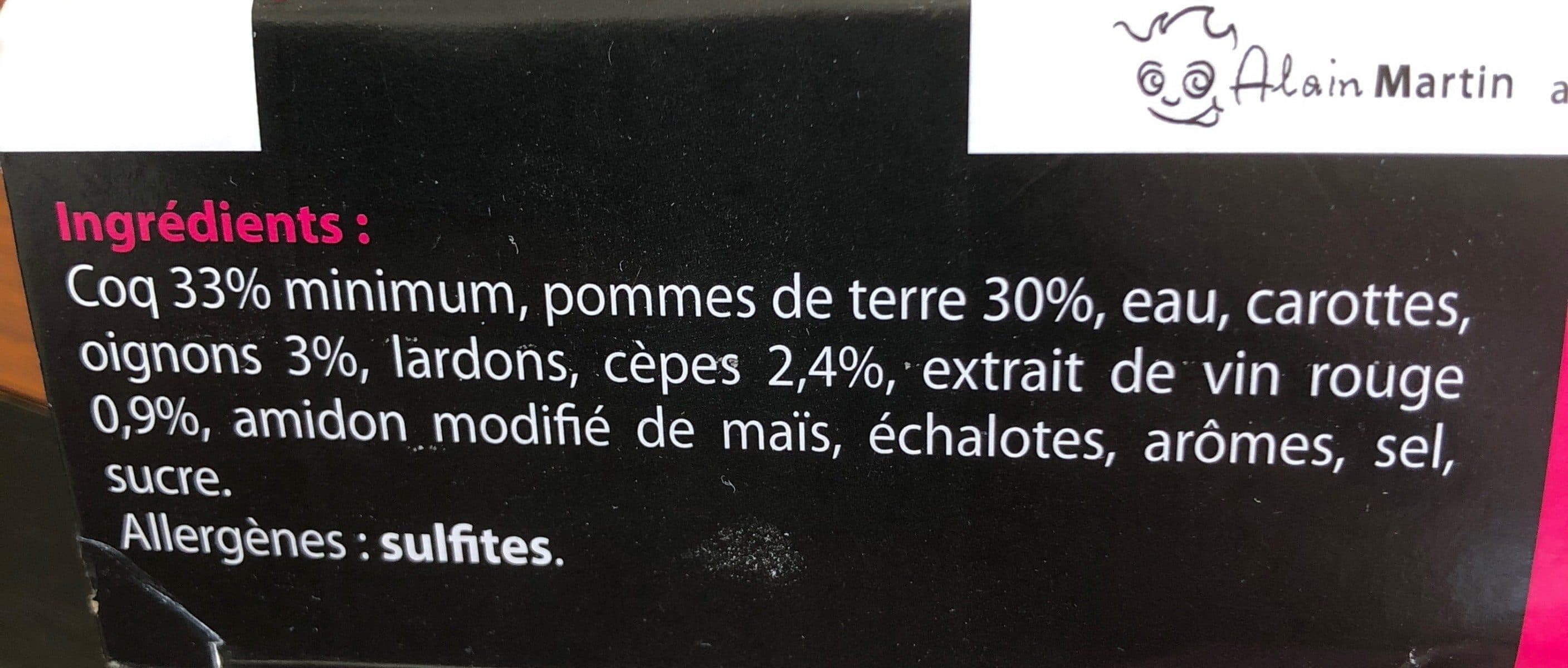 Alain Martin Coq au vin packshot