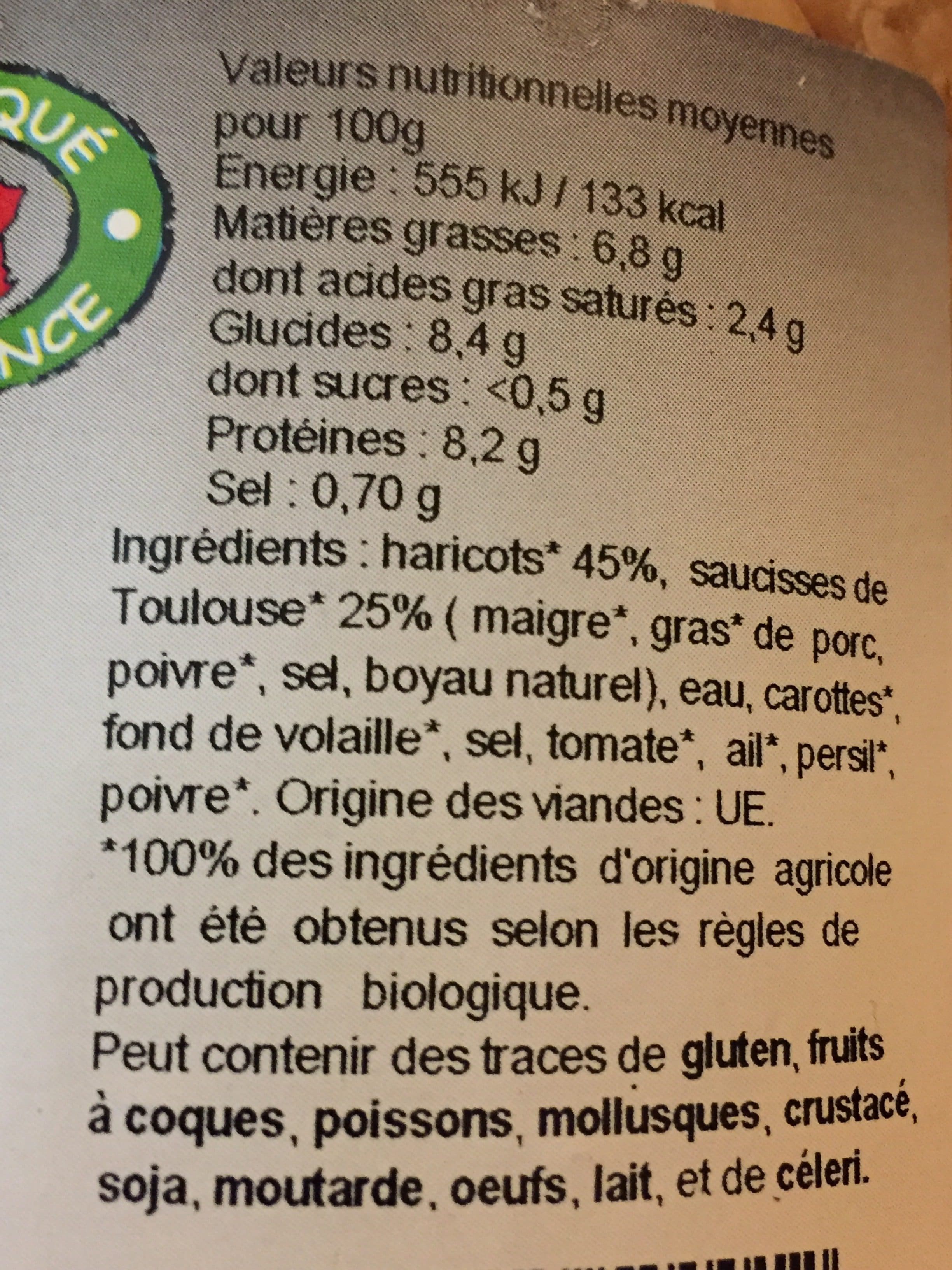Alain Martin 4 saucisses aux Haricots cuisinés packshot