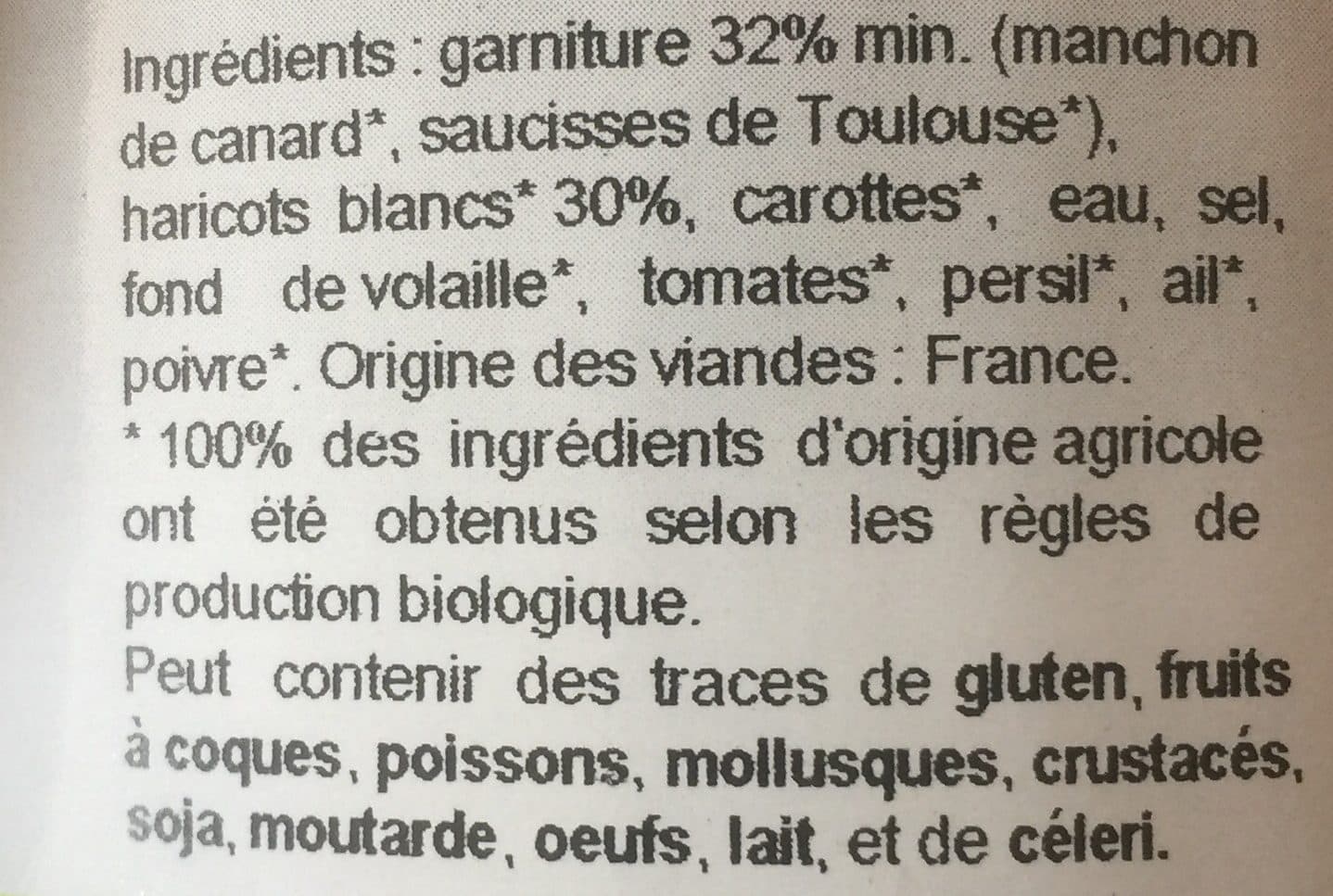 Martinbio Cassoulet du sud ouest packshot