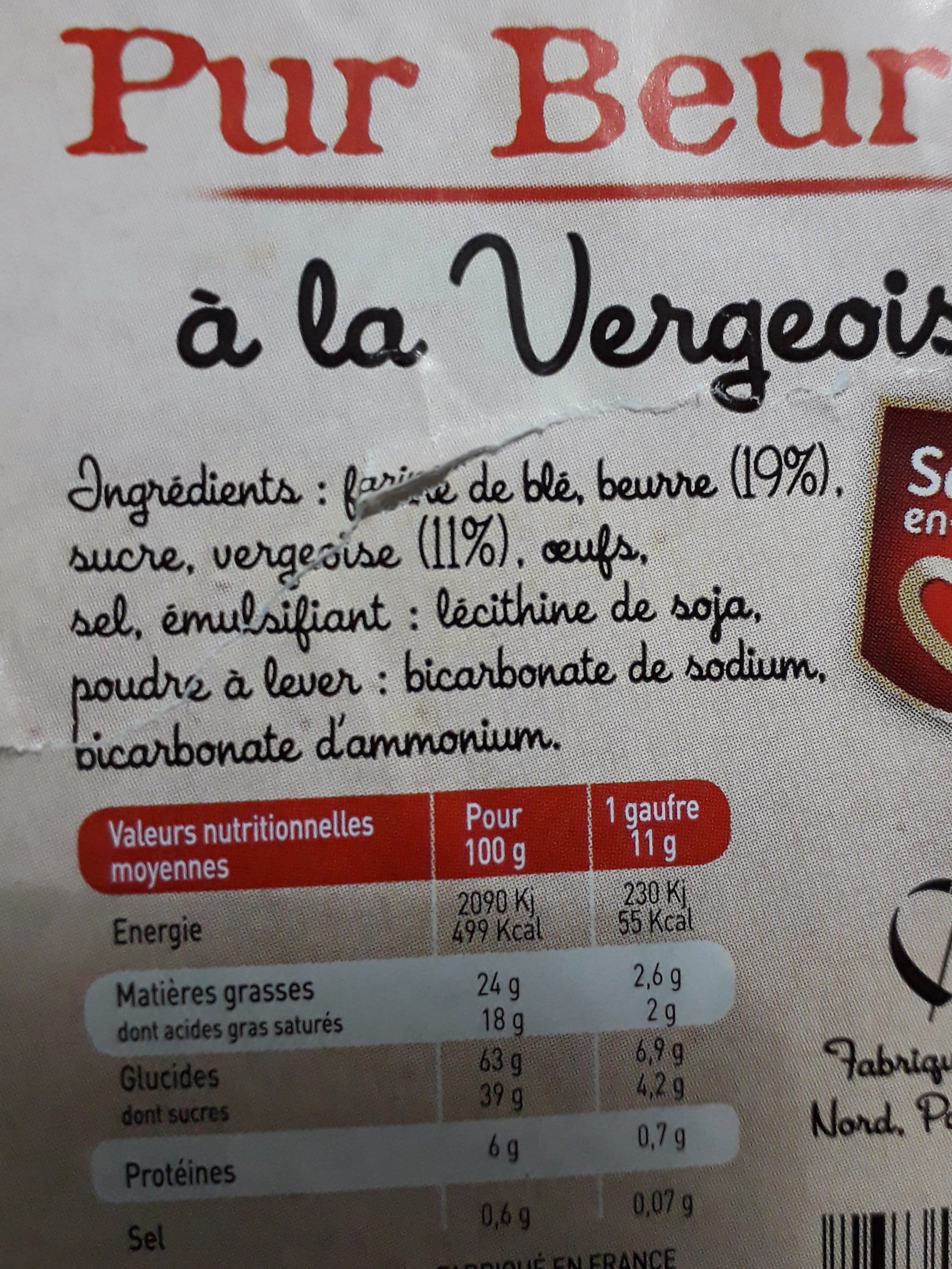 Bourdon Gaufres fines .Pur beurre à la saveur vergeoise packshot