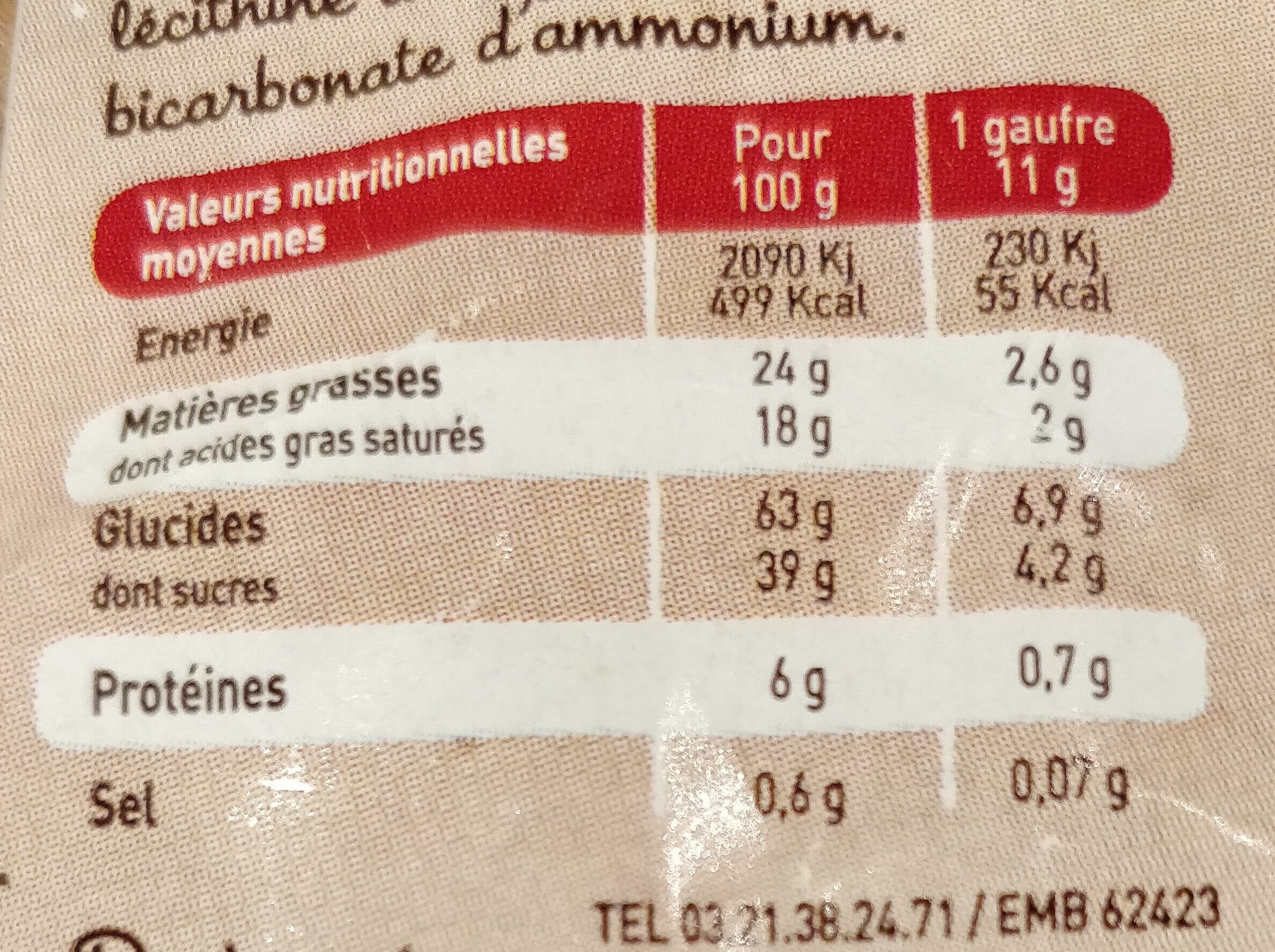 Bourdon Gaufres fines .Pur beurre à la saveur vergeoise packshot