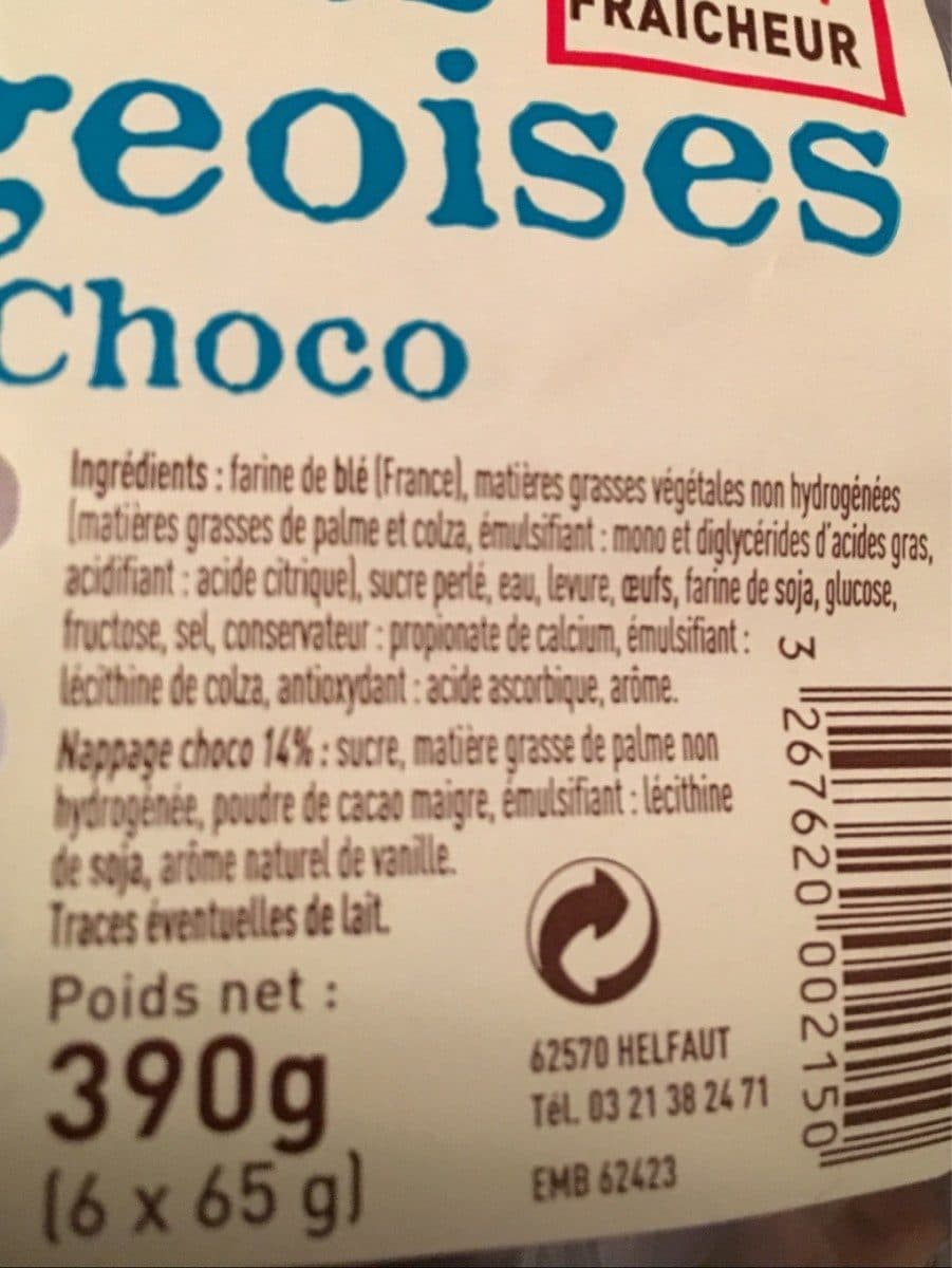 Biscuiterie Bourdon Gaufres Liègeoises Choco packshot