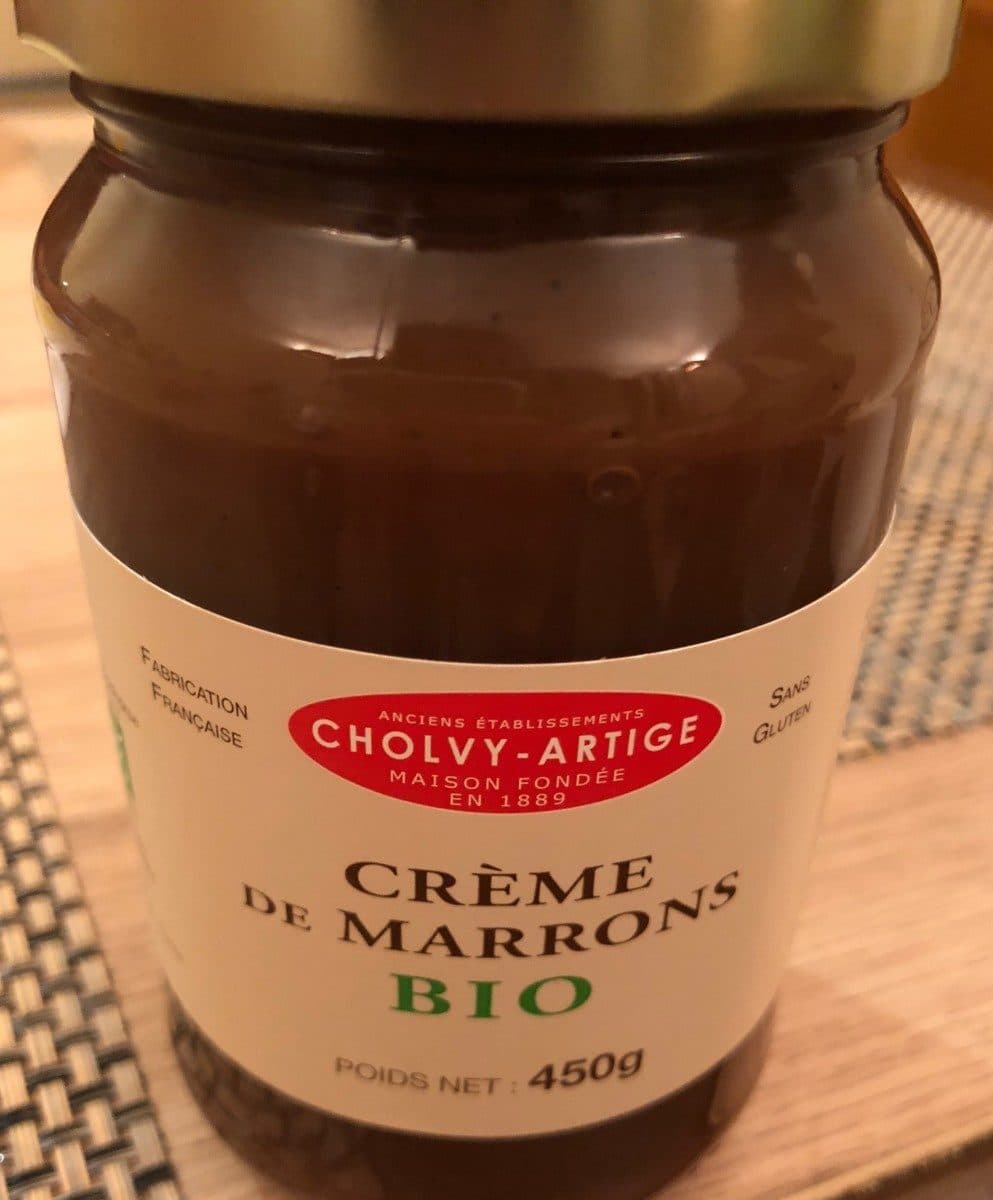 Cholvy Artige Créme de marrons bio packshot