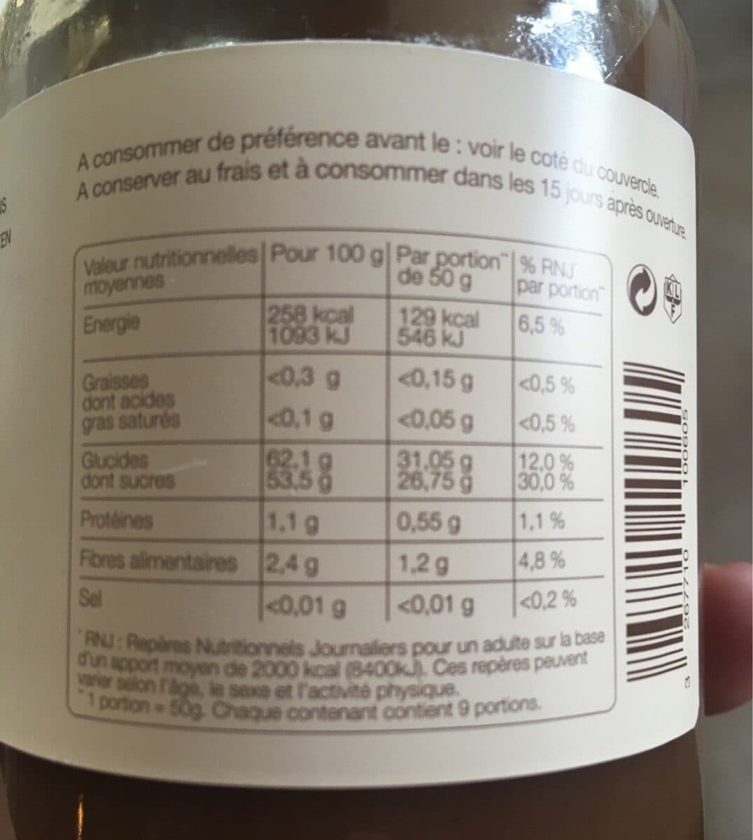 Cholvy Artige Créme de marrons bio packshot