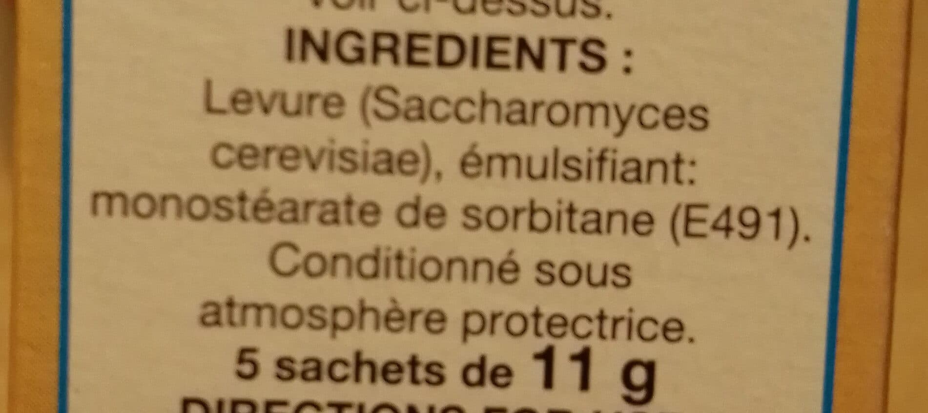 Saf-instant Levure sèche de boulanger packshot
