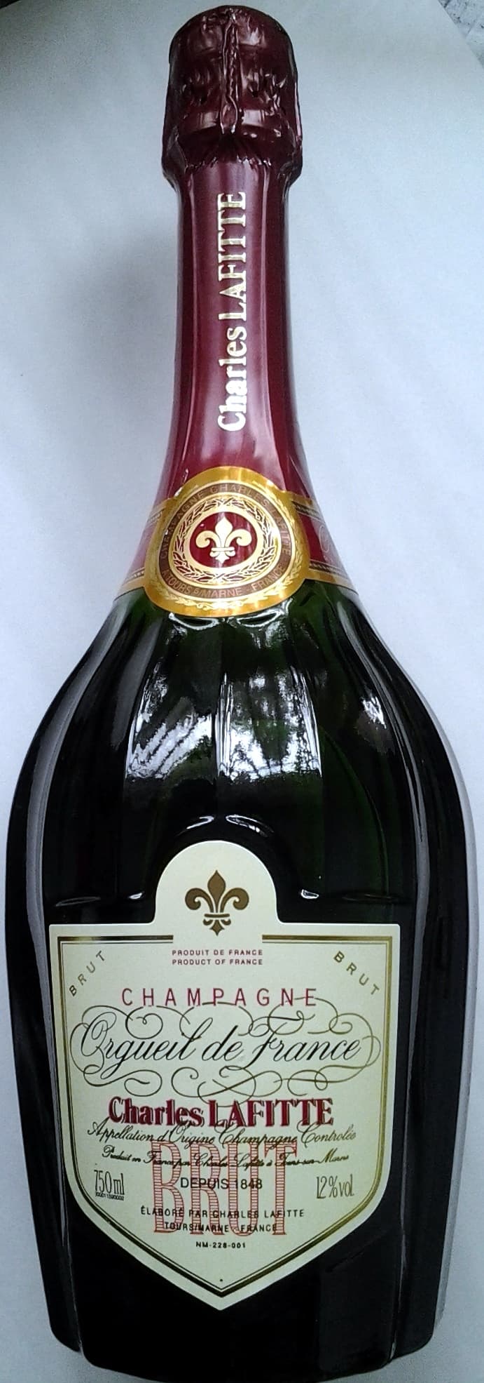Château Lafitte Champagne Orgueil de France packshot