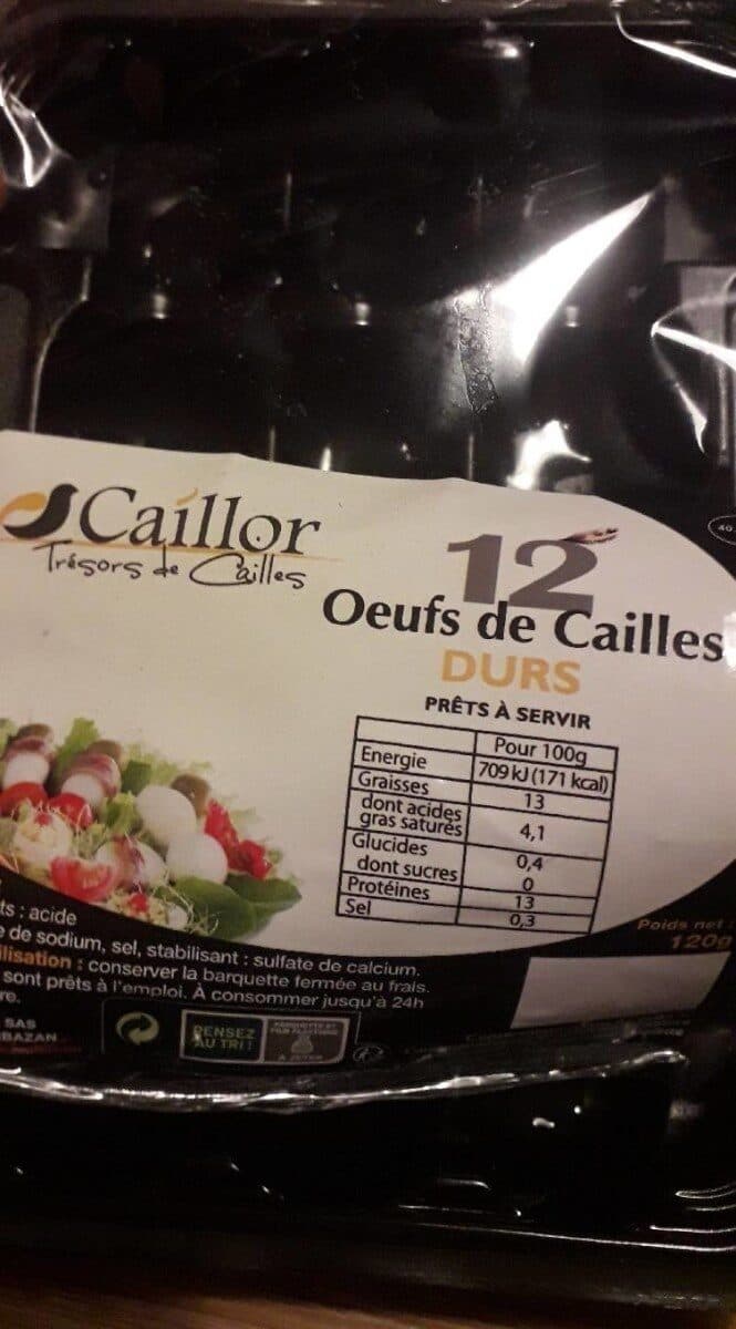 Caillor Oeufs De Cailles Durs x12 packshot