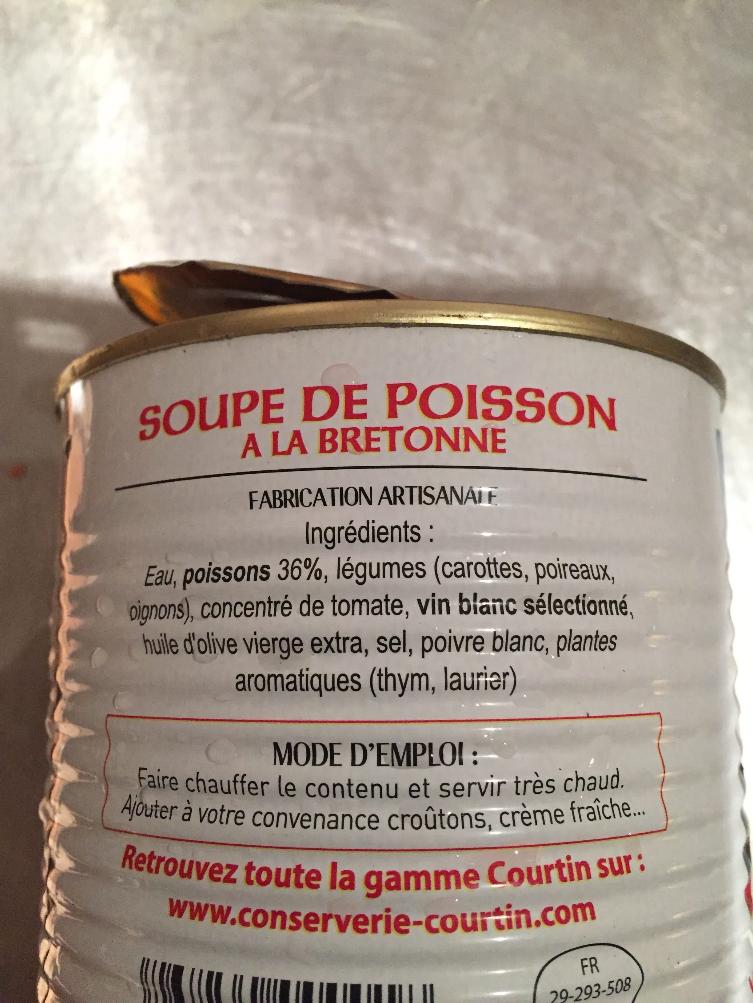 Courtin Soupe de poisson COURTIN packshot