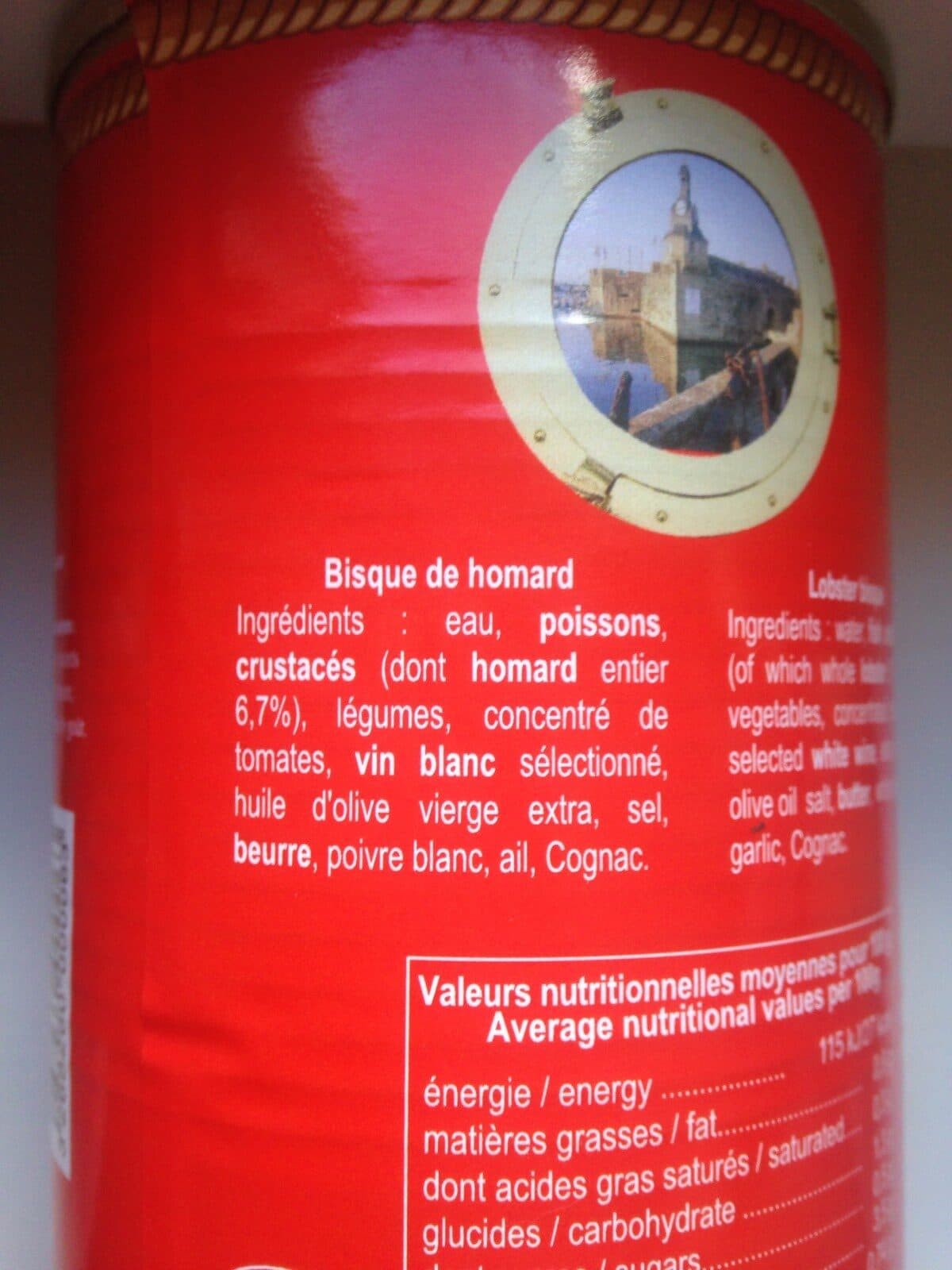 Conserverie Courtin Bisque de homard packshot