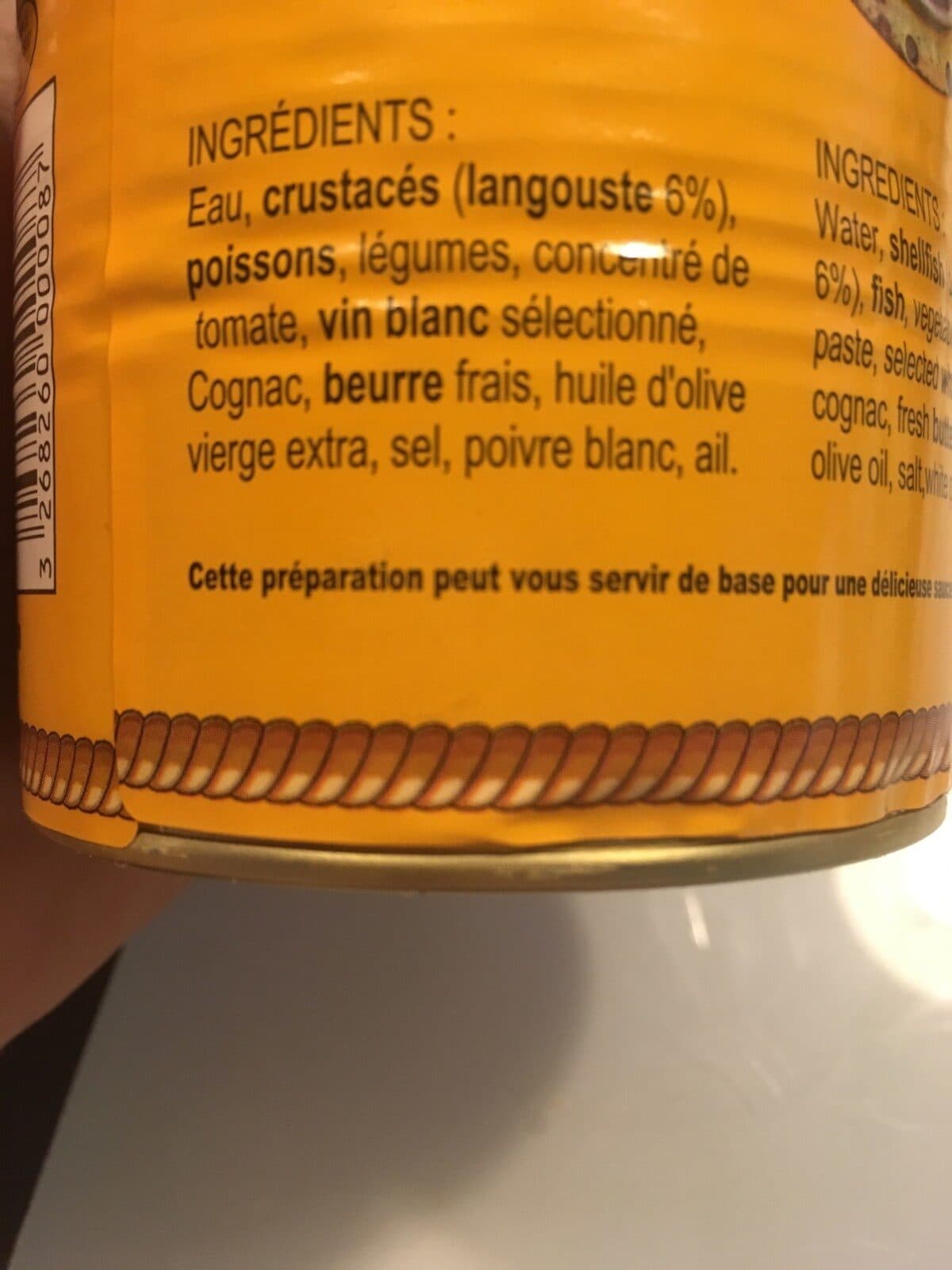 Conserverie Courtin Suprême de langouste packshot
