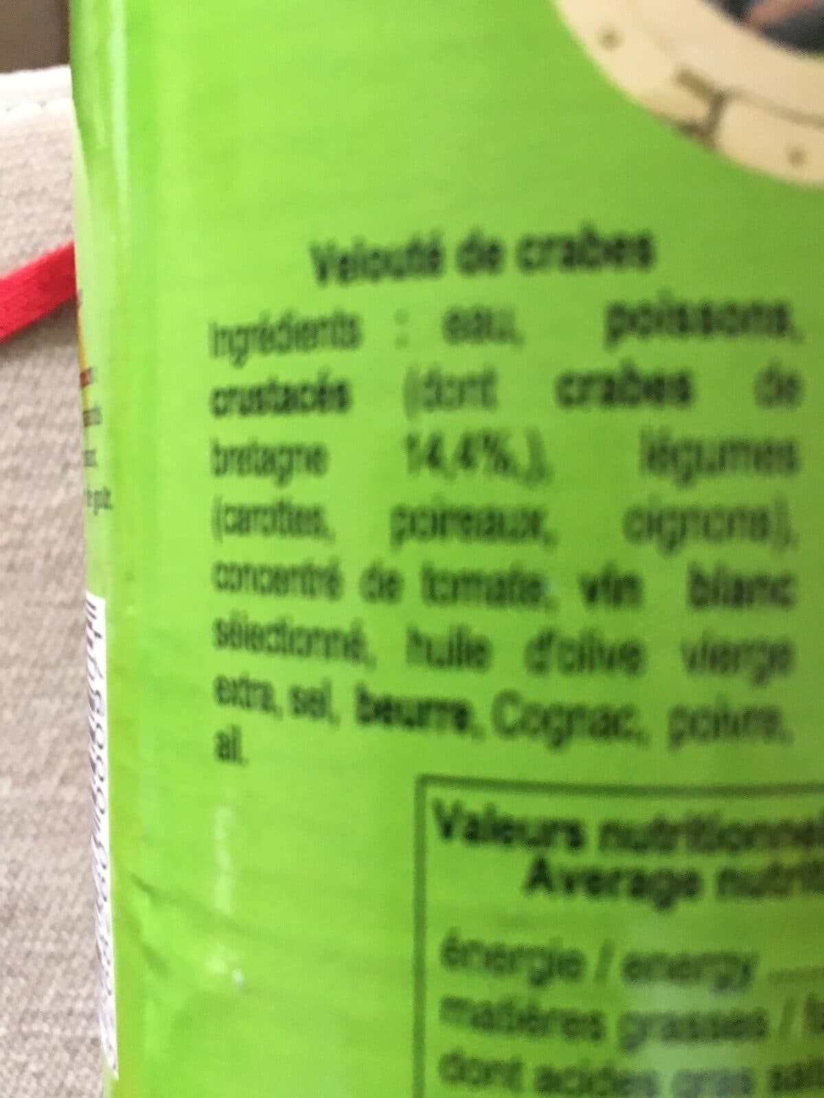 Conserverie Courtin Veloute aux crabes packshot
