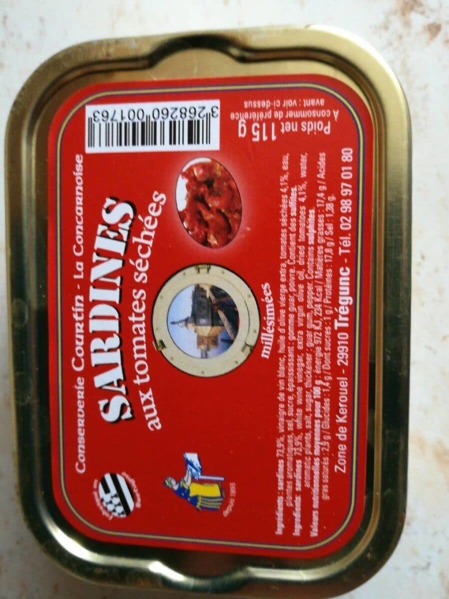 Conserverie Courtin Sardines aux tomates séchées packshot