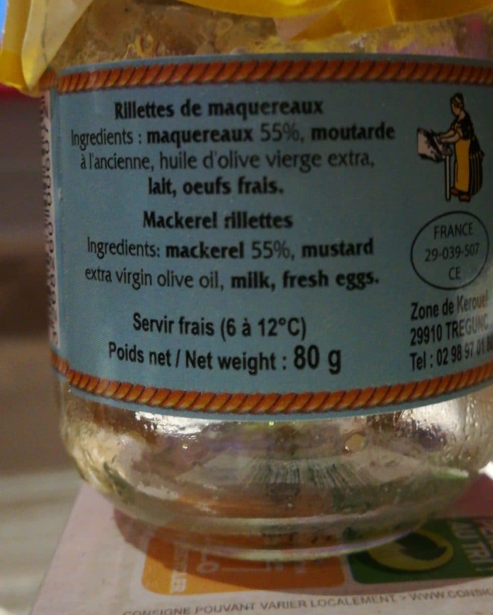 Conserverie Courtin Rillettes de maquereaux packshot