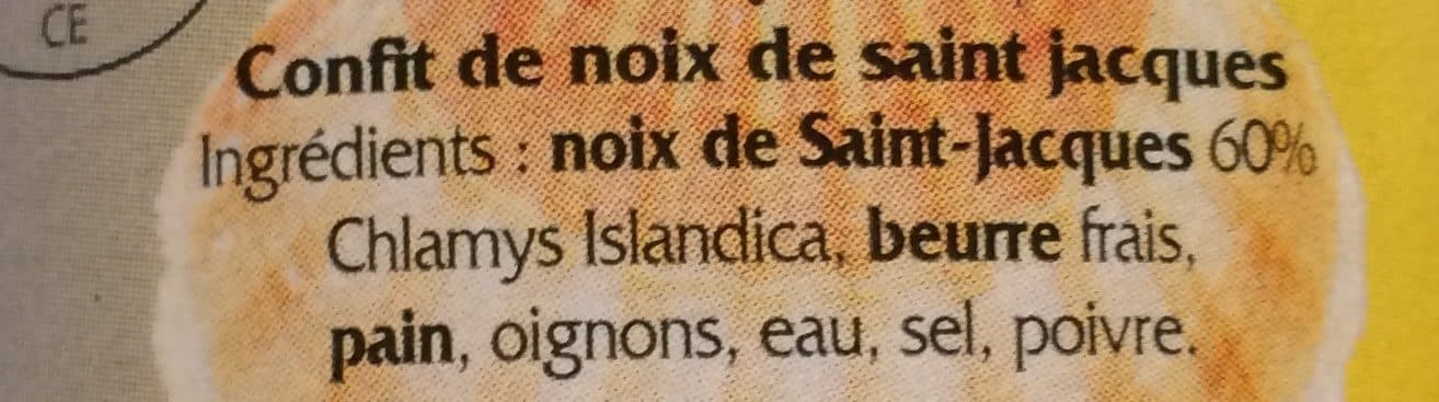 Conserverie Courtin Confit De Noix De St Jacques packshot