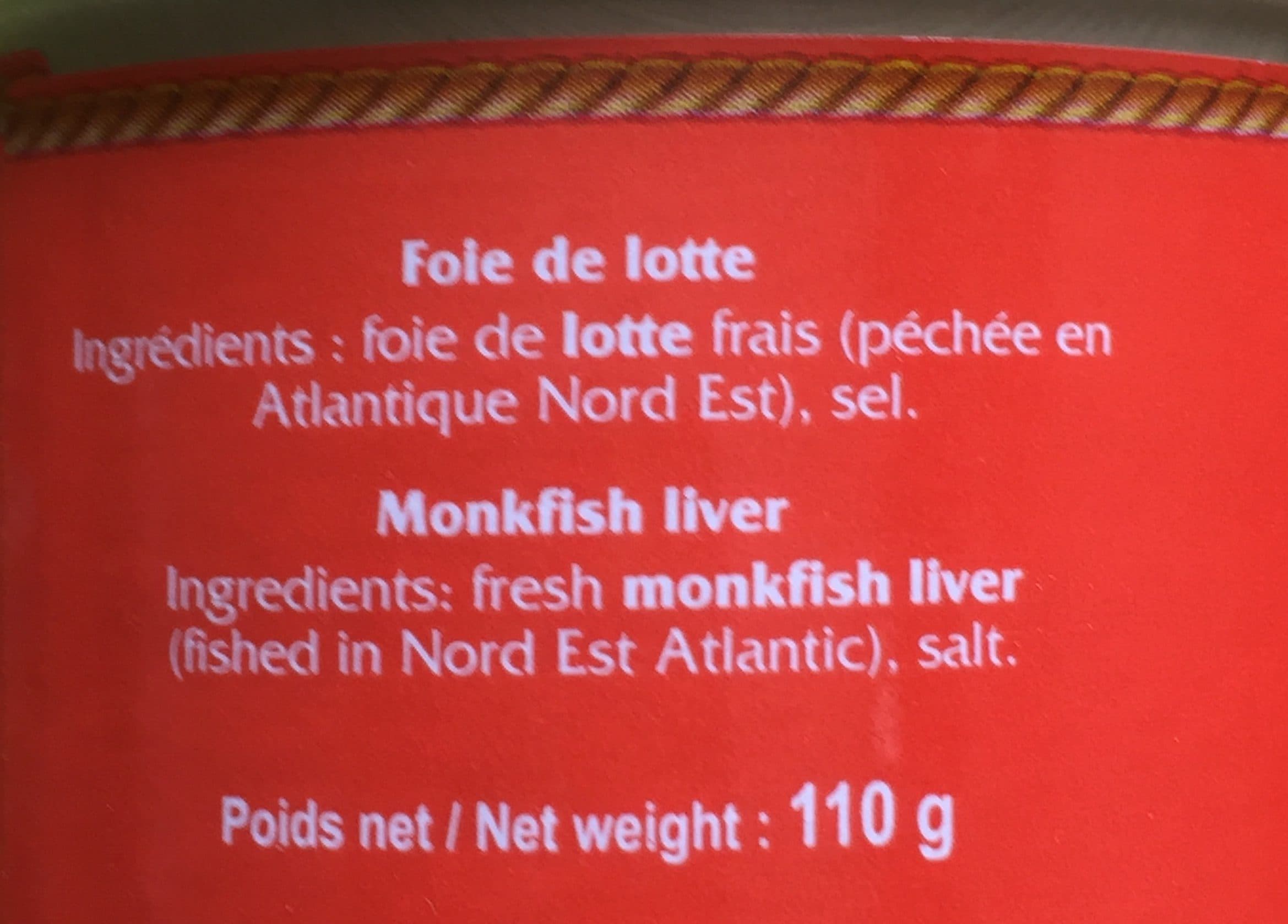 Conserverie Courtin Foie de lotte packshot